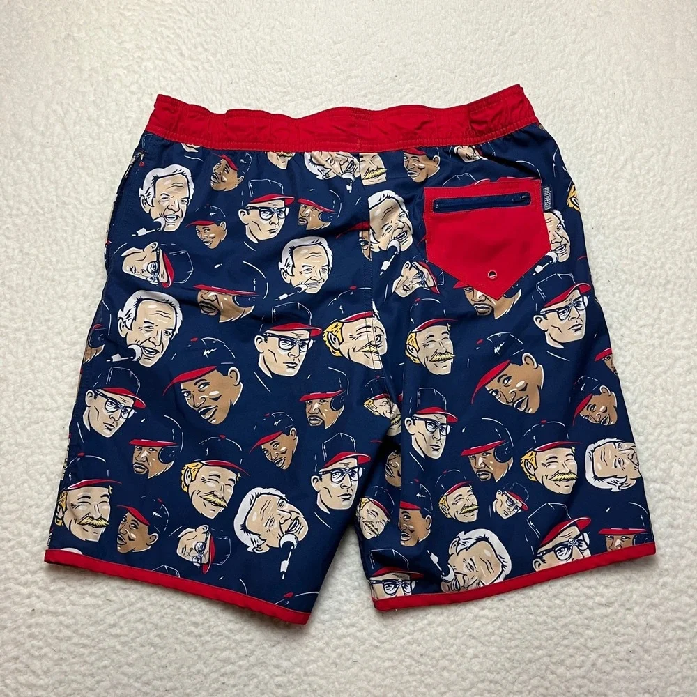 Baseballism Swim Trunks Mens XL Blue Legends Graphic Board Shorts 4-Way Stretch‎